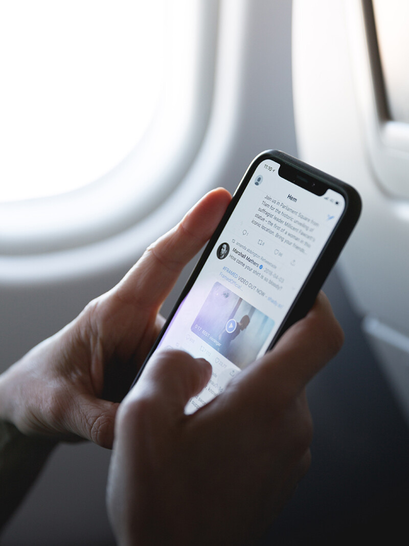 Using social media in mobile