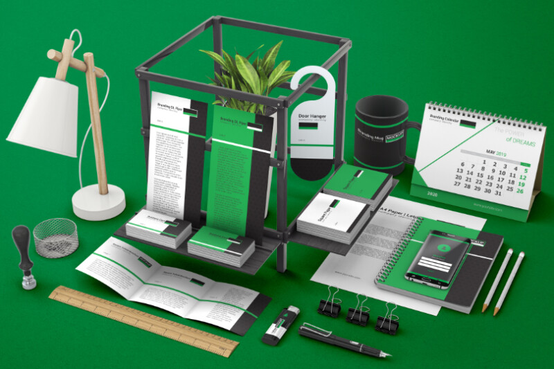 Brand identity design of a brand