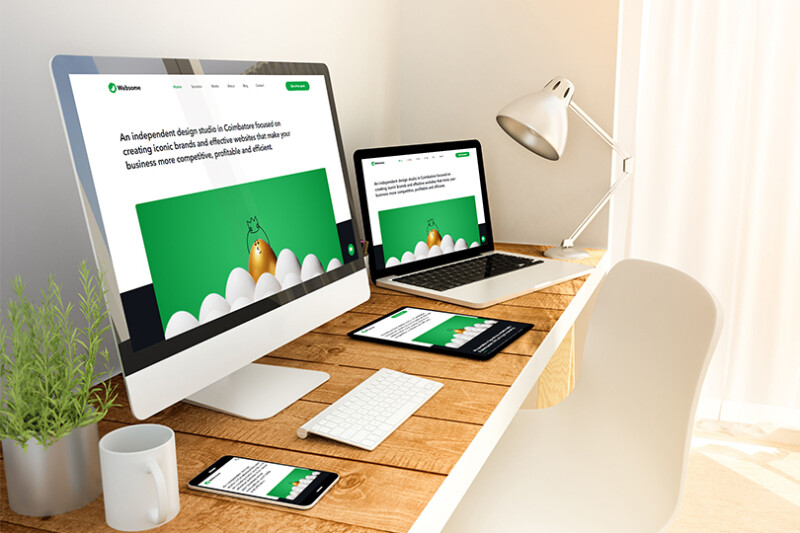 Responsive website showcase